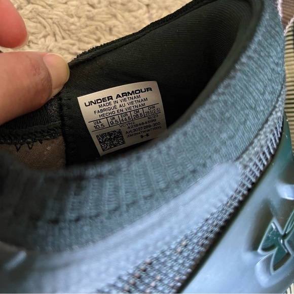 Under Armour Phantom Green Men Shoes Size 10.5 - Picture 5 of 10